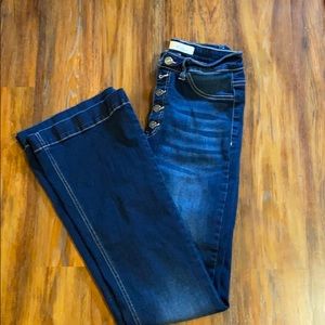 KanCan flair legged button fly jeans